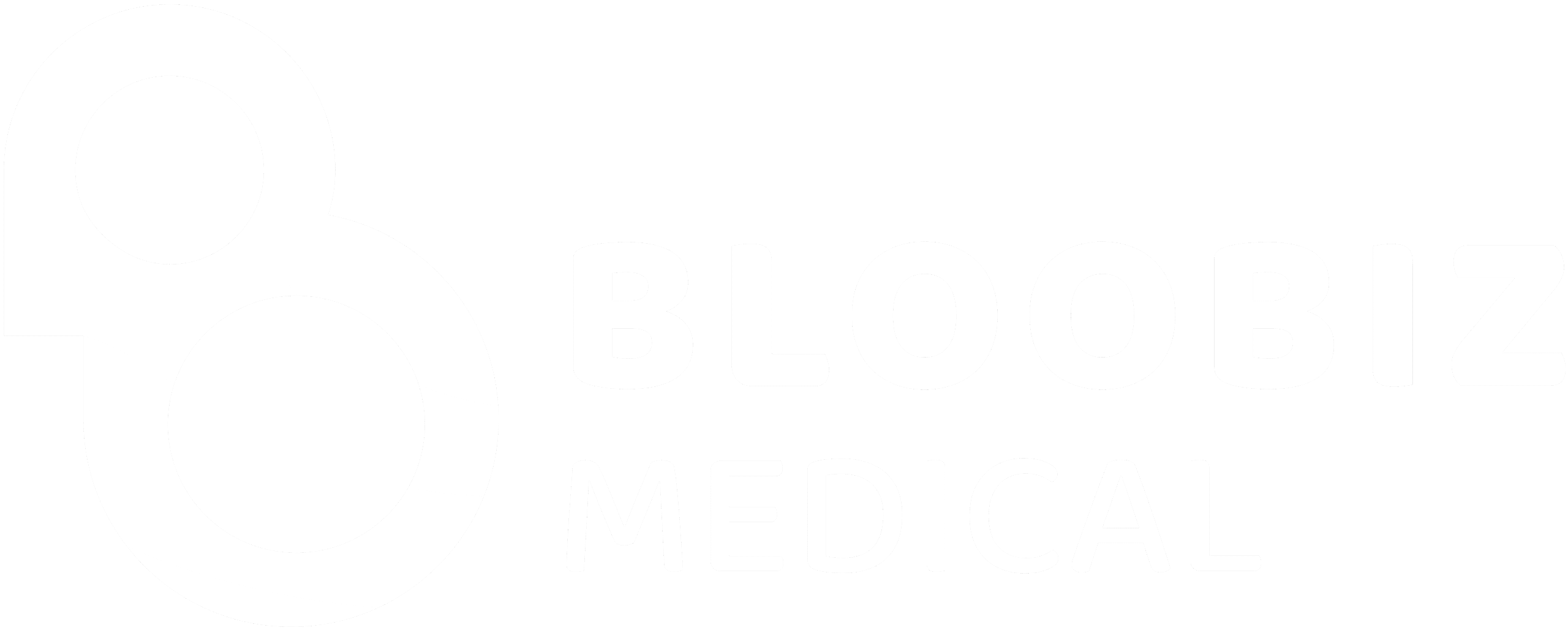 bloobiz medical logo blanc